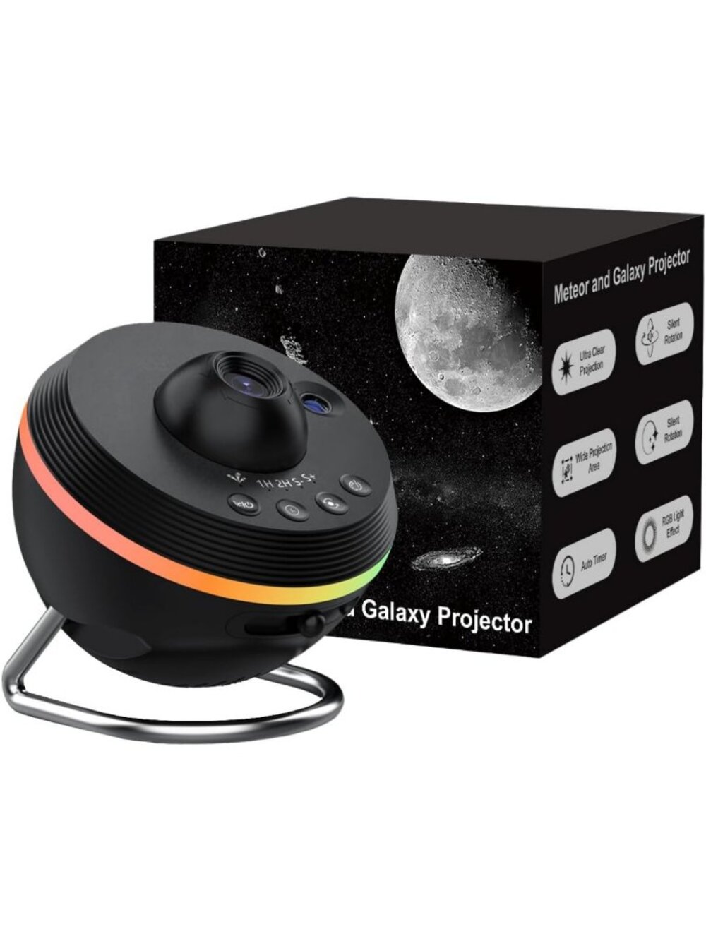 HD Galaxy Projector - Starry Sky Night Light for Bedroom Decor, Kids & Adults